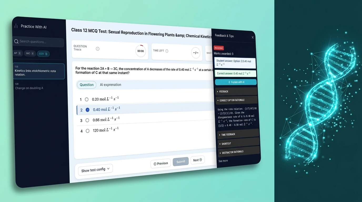 Practice with AI answer-explanation interface
